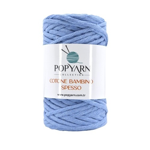 Příze Cotone bambino spesso B225 - modrá, 250g 75m